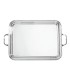 "Contour" rectangular tray with handles
