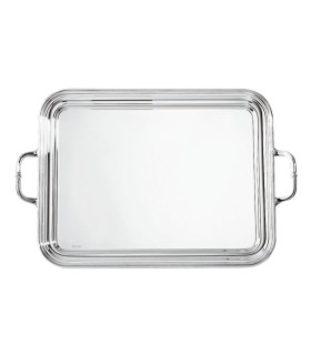 "Contour" rectangular tray with handles