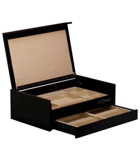 Empty wooden case for cutlery