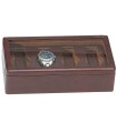 Case with glass lid for 4 watches