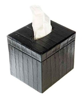 Square tissue holder