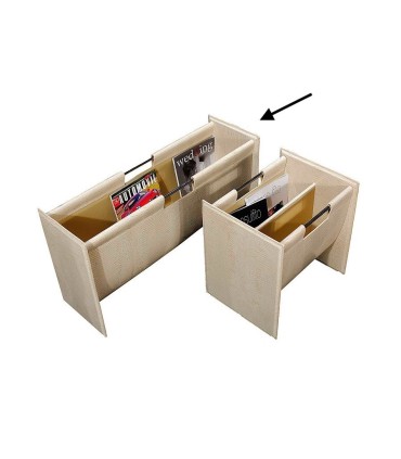 Plain symmetric magazine rack
