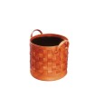Plaited waste paper basket