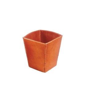 Waste paper leather basket