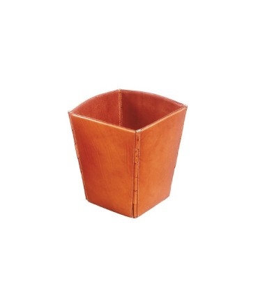 Waste paper leather basket