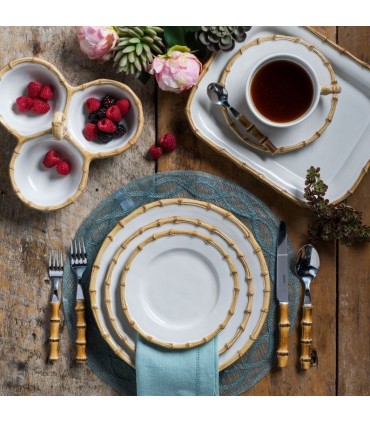 Natural Bamboo 5pc Place Setting