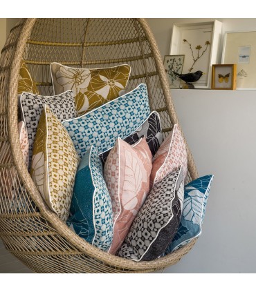 Pochoir Lagon Cushion Cover