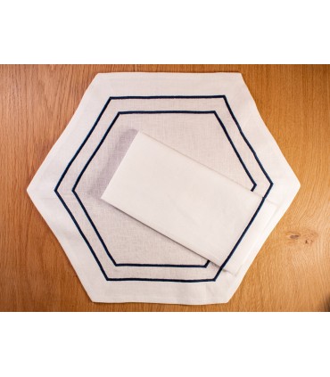 Hexagonal dinner set