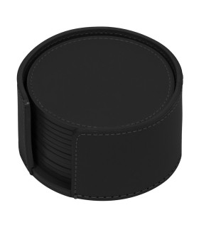 Rubi's "Acquerello" round coaster black Set (12pcs)