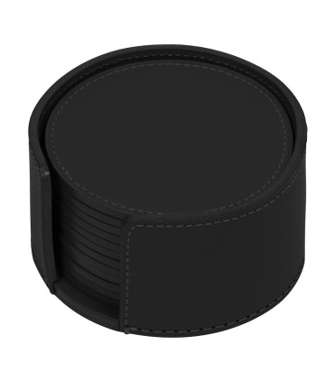 Rubi's "Acquerello" round coaster black Set (12pcs)