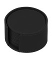 Rubi's "Acquerello" round coaster black Set (12pcs)