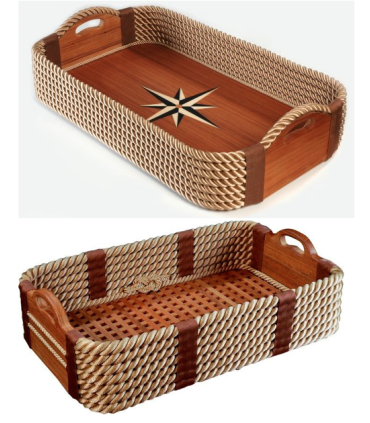 Shoes basket marine rope