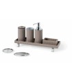 Poseidon leather vanity set