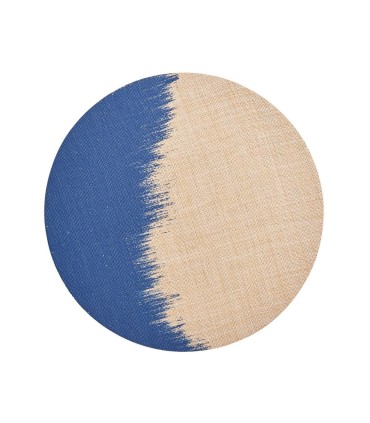 Brushstroke placemat natural & color set of 4