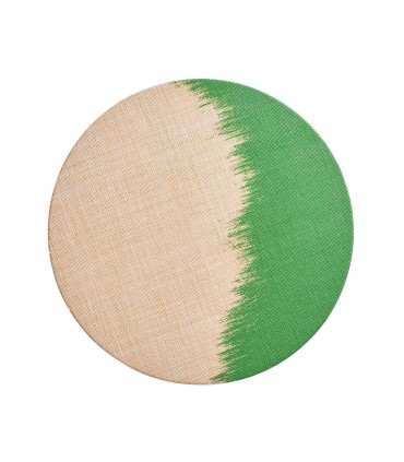 Brushstroke placemat natural & color set of 4