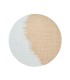 Brushstroke placemat natural & color set of 4
