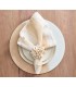 Brushstroke placemat natural & color set of 4