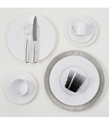 "Infini White" dinner plate