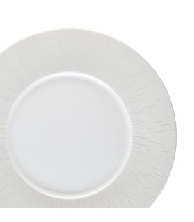"Infini White" deep round platter