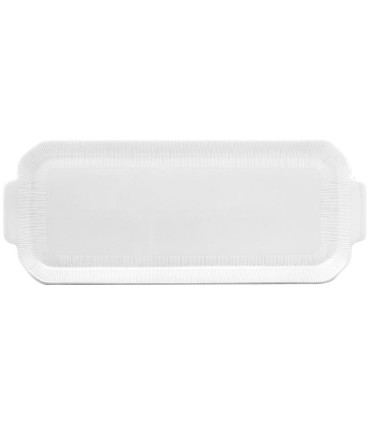 "Infini White" rectangular cake platter