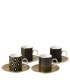 Arris espresso cups and saucers (set of 4)