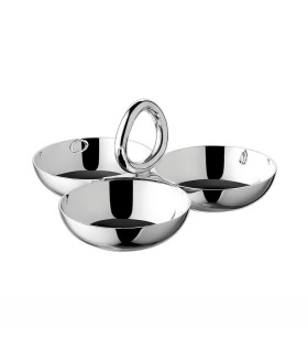 "Vertigo" triple dish, small