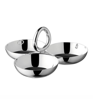 "Vertigo" triple dish, large