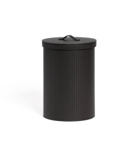 Round paper bin with lid
