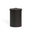Round paper bin with lid