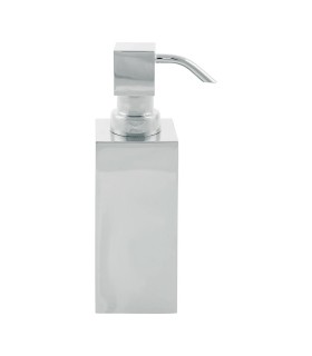 Cube metal soap dispenser
