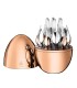 "Mood" copper-coloured egg case by Christofle