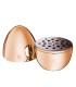 "Mood" copper-coloured egg case by Christofle