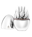 "Mood" 24-piece silverplated cutlery set in egg case by Christofle