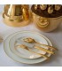 "Mood" 24-piece gilded cutlery set in egg case by Christofle