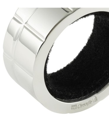 "Graphik" wine drop ring by Christofle