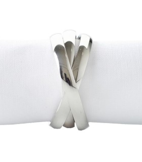 "Three-Ring" napkin rings
