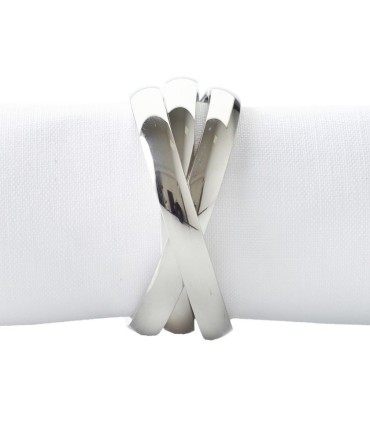 "Three-Ring" napkin rings