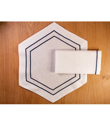 Hexagonal dinner set