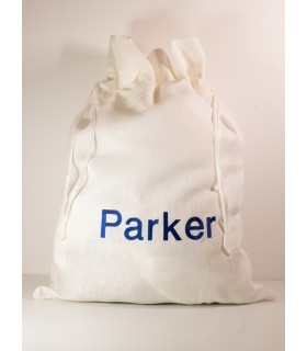 Linen laundry bag