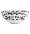 "Catene Nero" oval bowl