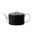 Arris Charcoal teapot, black