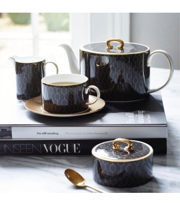 Arris espresso cups and saucers (set of 4)