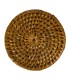 Rattan coaster dark set (6 pcs)
