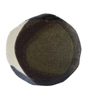 "Wabi" dessert plate Khaki