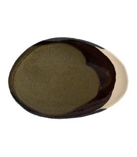 "Wabi" oval dish Khaki