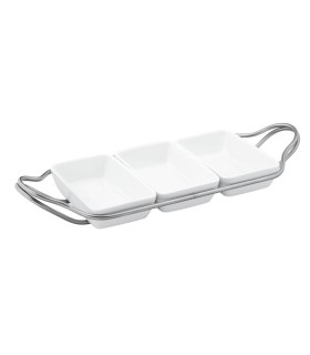 "New living" hors d'oeuvre tray with holder