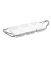 "New living" hors d'oeuvre tray with holder