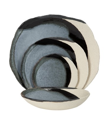 "Wabi" dinner plate - River