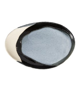 "Wabi" oval dish - River