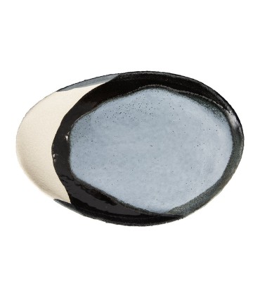 "Wabi" oval dish - River